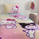 Фото №2 з 4 товару Підліткова постільна білизна TAC Disney 100% Бавовна Ранфорс Hello Kitty Friends Простирадло на гумці по периметру