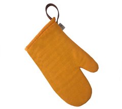 Фото Кухонная рукавица-прихватка для горячего Прованс Однотонный Оранжевый