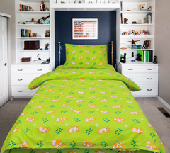 Фото Комплект постельного белья Viluta Ранфорс № 20122 Зеленый