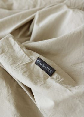 Фото Постельное белье Loom And Flow Stonewashed Вареный Хлопок Solea Cream