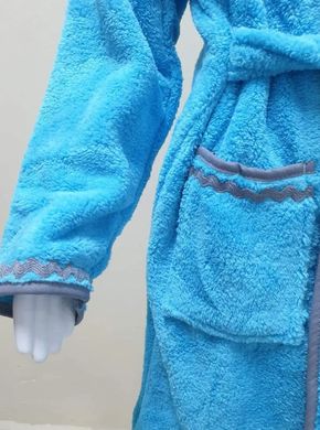 Фото Детский махровый халат c капюшоном Welsoft Zeron Бирюзовый