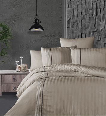 Фото Постільна білизна Modalife Cappuccino First Сhoice Сатин Люкс 100% Бавовна m018210