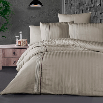 Фото Постельное белье Modalife Cappuccino First Сhoice Сатин Люкс 100% Хлопок