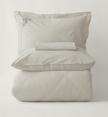 Фото Постельное белье Loom And Flow Stonewashed Вареный Хлопок Solea Cream