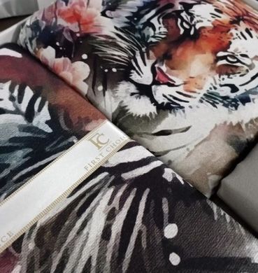 Фото Комплект постельного белья с 3Д принтом Tiger Сатин 3D First Сhoice