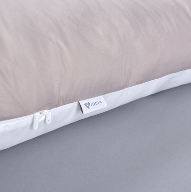 Фото Наволочка на подушку для вагітних Ideia Comfortable U-Shaped Сірий-білий