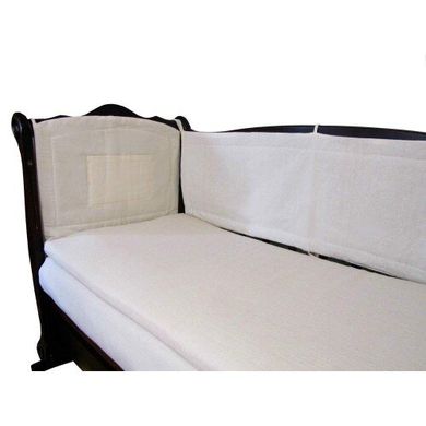 Фото Захисний лляной бортик в ліжечко Lintex в лляному чохлі