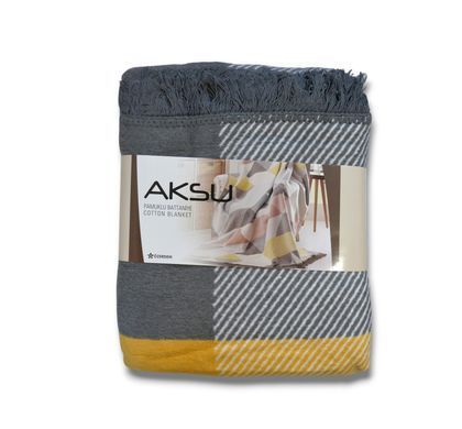 Фото Плед-накидка Бавовна/Віскоза Aksu Layka Sari 2129Aksu
