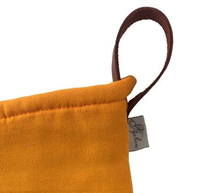 Фото Кухонная рукавица-прихватка для горячего Прованс Однотонный Оранжевый
