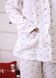 Фото №4 з 6 товару Жіноча муслінова піжама Штани + Рубашка Червоні Сердечка