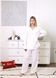 Фото №1 из 6 товара Женская муслиновая пижама Брюки + Сорочка Красные Сердечки