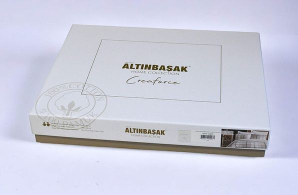 Фото Постільна білизна з рушником Ранфорс Altinbasak Creaforse Ofelya Anew 40624 m018825
