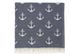 Фото №2 з 3 товару Пляжний рушник пешетемаль Lotus Home Pestemal Anchor Navy Синій