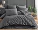 Комплект постельного белья Charlotte Stripe Satin Antrasit простынь 180х200х30 Евро