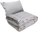 Фото №8 из 8 товара Набор Grey - силиконовое одеяло + подушка Руно Серый