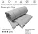 Фото №7 из 8 товара Набор Grey - силиконовое одеяло + подушка Руно Серый