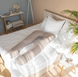 Фото №4 з 7 товару Наволочка на подушку для вагітних Ideia Comfortable U-Shaped Сірий-білий