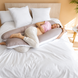 Фото №1 из 7 товара Наволочка на подушку для беременных Ideia Comfortable U-Shaped Серый-белый