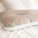 Фото №3 з 7 товару Наволочка на подушку для вагітних Ideia Comfortable U-Shaped Сірий-білий