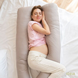 Фото №2 з 7 товару Наволочка на подушку для вагітних Ideia Comfortable U-Shaped Сірий-білий