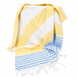 Фото №3 з 9 товару Рушник пляжний Пештемаль 100% Бавовна Colored Stripes Turkish Towel  MARİNE