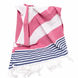Фото №4 з 9 товару Рушник пляжний Пештемаль 100% Бавовна Colored Stripes Turkish Towel  MARİNE