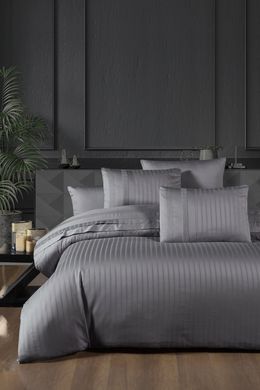 Фото Постельное белье First Choice Сатин Люкс 100% Хлопок Satin Stripe New Trend Quick Silver