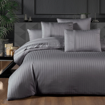 Фото Постельное белье First Choice Сатин Люкс 100% Хлопок Satin Stripe New Trend Quick Silver