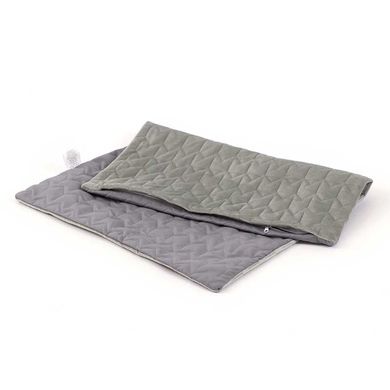 Фото Велюровый чехол на подушку Руно Velour Grey Серый
