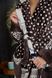 Фото №10 з 13 товару Довгий жіночий теплий халат з каптуром Welsoft Олені 5005