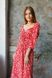 Фото №5 из 11 товара Женское платье миди Софт Цветы Красное