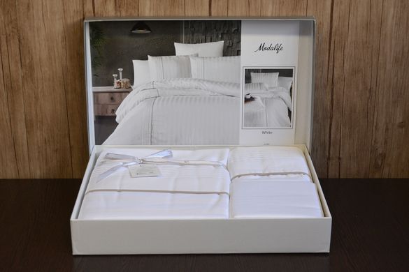 Фото Сатиновое постельное белье First Choice Deluxe Satin Modalife White