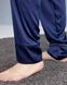 Фото №4 из 6 товара Мужская пижама шелк V.Velika на пуговицах Штани + Кофта Синяя  080/22