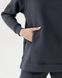 Фото №7 з 10 товару Теплий жіночий спортивний костюм Оверсайз Футер на флісі Темно-сірий 101/22 Графіт