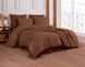 Фото №1 из 2 товара Комплект постельного белья Cotton Shine Stripe Satin Kahve