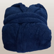 Фото №3 з 6 товару Чоловічий теплий халат з каптуром велсофт Welsoft Zeron Dark blue Синій