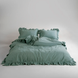 Фото №1 з 3 товару Постільна білизна Limasso Stonewashed Exclusive Natural Green Варена Бавовна