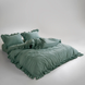 Фото №3 з 3 товару Постільна білизна Limasso Stonewashed Exclusive Natural Green Варена Бавовна