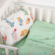 Фото №4 из 11 товара Комплект белья в детскую кроватку Viluta Сатин Твил №639 простынь на резинке