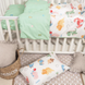 Фото №9 з 11 товару Комплект білизни в дитяче ліжечко Viluta Сатин Твіл №639 простирадло на резинці