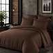 Фото №1 з 2 товару Комплект постільної білизни Cotton Shine Stripe Satin Kahve хм41191