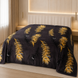 Фото №1 з 2 товару Плед Wellsoft флісовий Golden Feather Selena Пір'їнки Brown 500114 500114С150