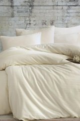 Фото Комплект постельного белья Massimo Monelli Stripe Saten Kreme Кремовый