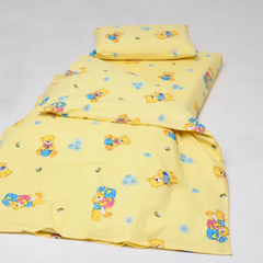 Фото Комплект постільної білизни в дитяче ліжечко Viluta Ранфорс №6112 Жовтий