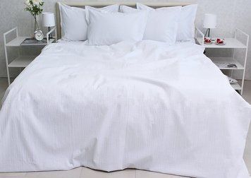 Фото Постельное белье Tag Ранфорс Гофре 100% Хлопок White Classic