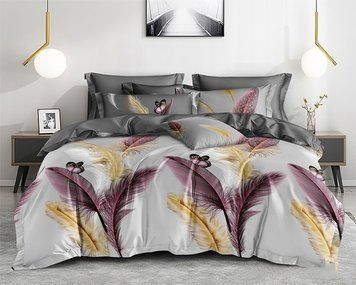 Фото Комплект постільної білизни Сатин 100% Бавовна Magic Feathers S553 TAG satin (1,5-sp)-561
