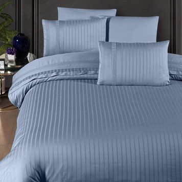 Фото Сатиновое постельное белье First Choice Deluxe Satin New Trend Dusty Blue