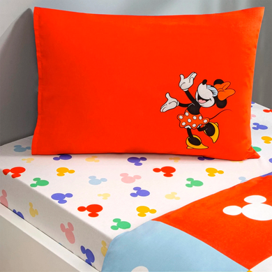 Фото Подростковое постельное белье TAC 100% Хлопок Ранфорс Disney Minnie & Mickey