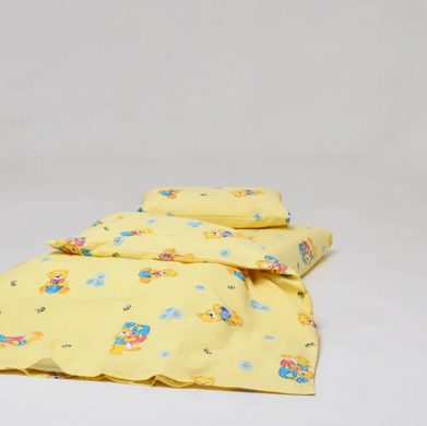 Фото Комплект постільної білизни в дитяче ліжечко Viluta Ранфорс №6112 Жовтий