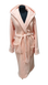 Фото №1 из 6 товара Женский длинный теплый халат c капюшоном Welsoft Zeron Персиковый